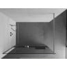Paroi de douche Mexen Kioto+ avec étagère Walk-in 120 x 200 cm, transparent, chrome - 800-120-121-01-00