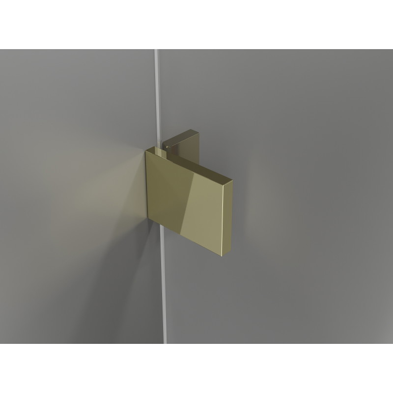 Mexen Lunar T cabine de douche pivotante droite 120 x 90 cm, transparent, or - 834T-120-090-50-00-P