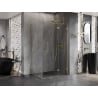 Mexen Lunar T cabine de douche battante droite 140 x 90 cm, transparente, dorée - 834T-140-090-50-00-P