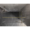 Mexen Lunar T cabine de douche battante droite 140 x 90 cm, transparente, dorée - 834T-140-090-50-00-P