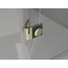 Mexen Lunar T cabine de douche battante droite 140 x 90 cm, transparente, dorée - 834T-140-090-50-00-P