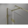 Mexen Lunar T cabine de douche battante droite 140 x 90 cm, transparente, dorée - 834T-140-090-50-00-P