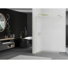 Mexen Kioto paroi de douche Walk-in 100 x 200 cm, givrée 8 mm, or - 800-100-101-50-30