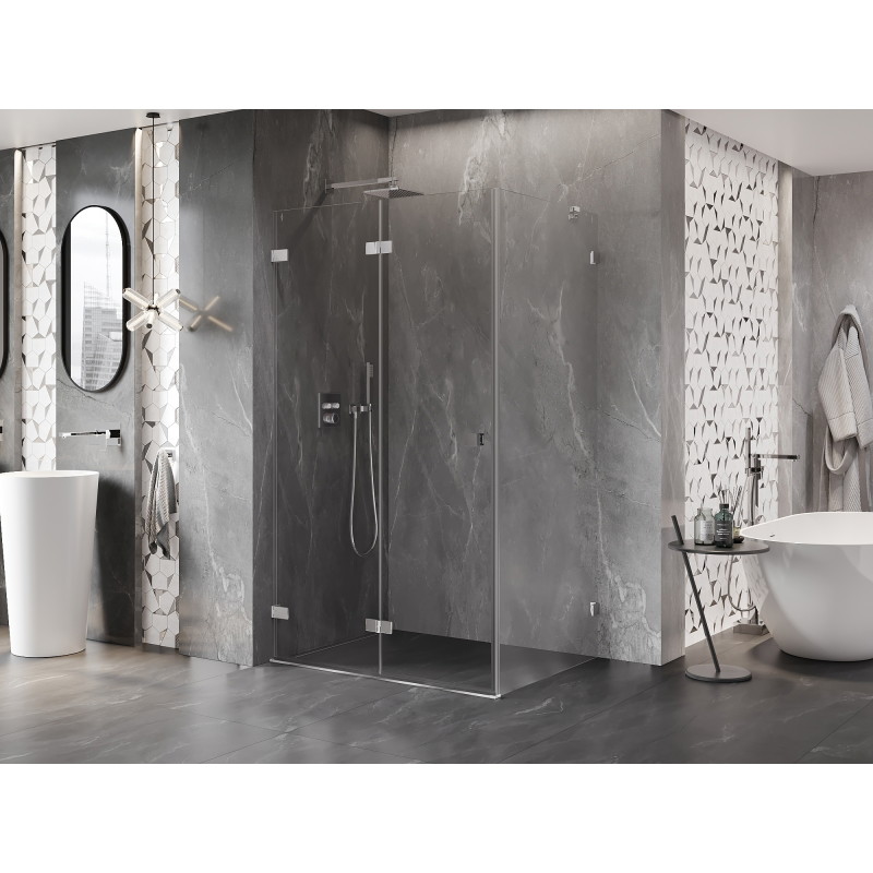 Mexen Lunar-F cabine de douche pliante gauche 95 x 90 cm, transparent, chrome - 836-095-090-01-00-L