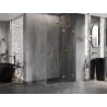 Mexen Lunar T cabine de douche battante droite 120 x 110 cm, transparent, or - 834T-120-110-50-00-P