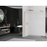 Mexen Kioto paroi de douche Walk-in 120 x 200 cm, givré 8 mm, or rose - 800-120-101-60-30