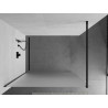 Mexen Kioto paroi de douche Walk-in 70 x 200 cm, verre dépoli 8 mm, noir - 800-070-101-70-30