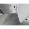 Mexen Kioto paroi de douche Walk-in 80 x 200 cm, givre 8 mm, noire - 800-080-101-70-30