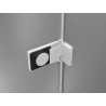Mexen Lunar-F cabine de douche pliante gauche 95 x 90 cm, transparente, blanche - 836-095-090-20-00-L
