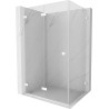 Mexen Lunar-F cabine de douche pliante gauche 95 x 90 cm, transparente, blanche - 836-095-090-20-00-L