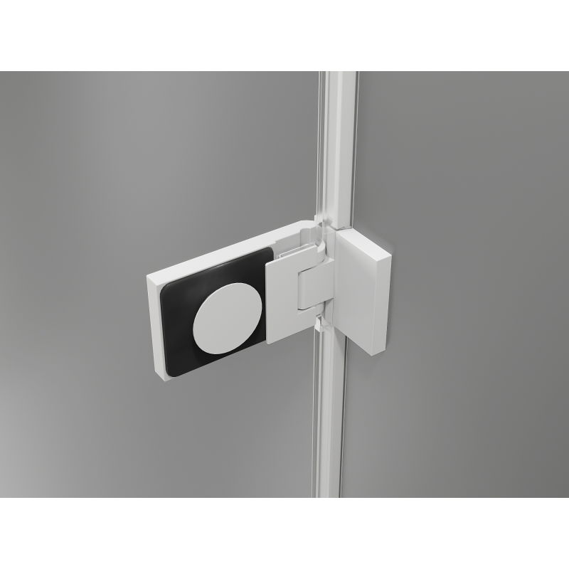 Mexen Lunar-F cabine de douche pliante gauche 100 x 100 cm, transparent, blanc - 836-100-100-20-00-L