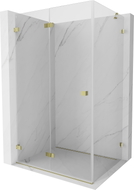 Mexen Lunar-F cabine de douche pliante gauche 95 x 80 cm, transparente, or - 836-095-080-50-00-L