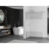 Mexen Kioto paroi de douche Walk-in 100 x 200 cm, transparent/givre 8 mm, chrome - 800-100-101-01-35