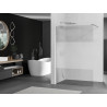 Mexen Kioto paroi de douche Walk-in 110 x 200 cm, transparent/verre dépoli 8 mm, chrome - 800-110-101-01-35