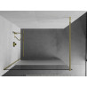 Mexen Kioto paroi de douche Walk-in 70 x 200 cm, transparent/givré 8 mm, or - 800-070-101-50-35