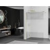Mexen Kioto paroi de douche Walk-in 90 x 200 cm, transparent/givré 8 mm, or - 800-090-101-50-35