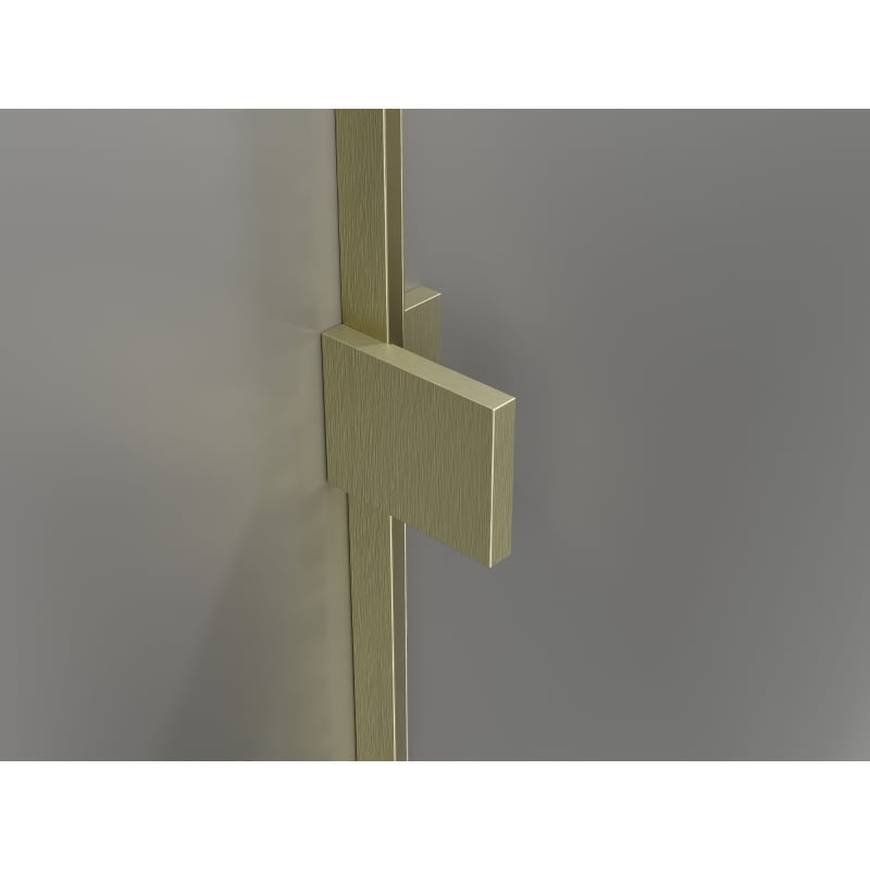 Mexen Lunar-F cabine de douche pliante gauche 95 x 90 cm, transparent, or brossé - 836-095-090-55-00-L