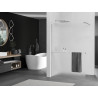 Mexen Kioto+ paroi de douche avec étagère Walk-in 100 x 200 cm, givre, chrome - 800-100-121-01-30