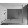 Mexen Kioto+ paroi de douche avec étagère Walk-in 100 x 200 cm, givre, chrome - 800-100-121-01-30