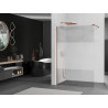 Mexen Kioto Paroi de douche Walk-in 70 x 200 cm, transparent/verre dépoli 8 mm, or rose - 800-070-101-60-35
