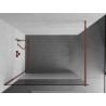 Mexen Kioto paroi de douche Walk-in 80 x 200 cm, transparent/verre dépoli 8 mm, or rose - 800-080-101-60-35