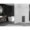 Mexen Kioto+ paroi de douche avec étagère Walk-in 110 x 200 cm, dépoli, chrome - 800-110-121-01-30