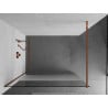 Mexen Kioto paroi de douche Walk-in 100 x 200 cm, transparent/givre 8 mm, or rose - 800-100-101-60-35