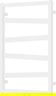 Mexen Zoom radiateur de salle de bain décoratif 770 x 530 mm, 275 W, blanc - W130-0770-530-00-20