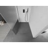 Mexen Kioto paroi de douche Walk-in 120 x 200 cm, transparent/satinée 8 mm, noir - 800-120-101-70-35