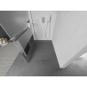 Mexen Kioto+ paroi de douche avec étagère Walk-in 70 x 200 cm, transparent/sablé, chrome - 800-070-121-01-35