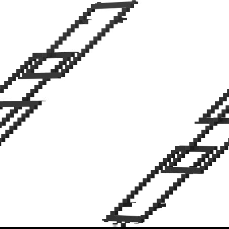 Mexen Grid radiateur de salle de bain décoratif 1115 x 360 mm, 279 W, noir - W215-1115-360-00-70