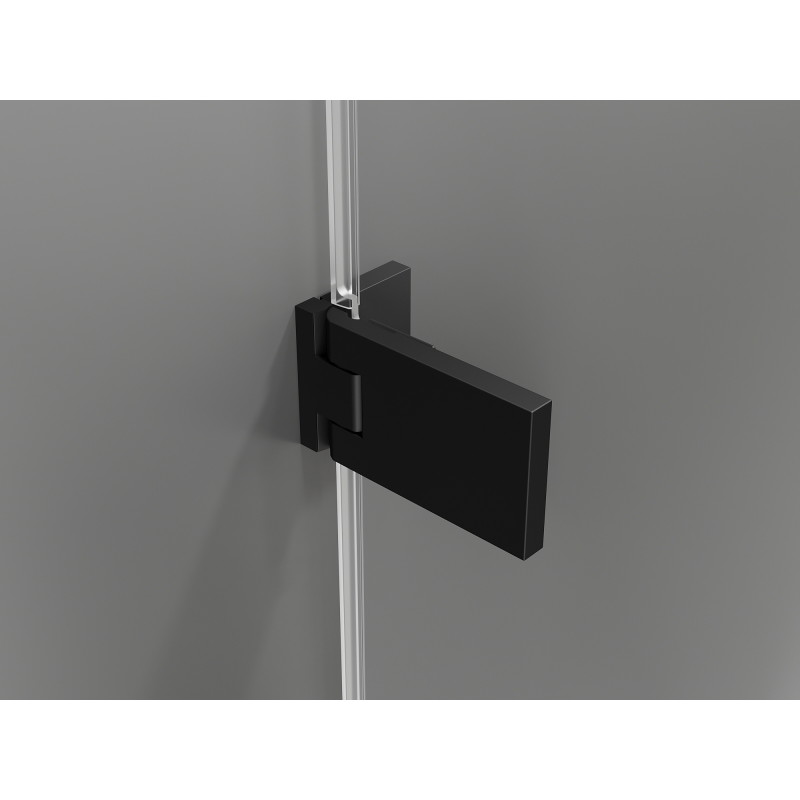 Mexen Lunar-F cabine de douche pliante gauche 100 x 100 cm, transparent, noir - 836-100-100-70-00-L