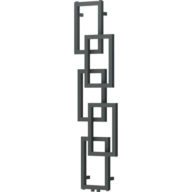 Radiateur décoratif de salle de bains Mexen Grid 1360 x 390 mm, 349 W, anthracite - W215-1360-390-00-66