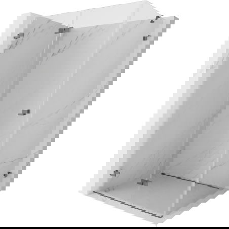 Mexen Lunar-F cabine de douche pliante gauche 80 x 70 cm, transparent, gun metal - 836-080-070-95-00-L