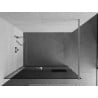 Mexen Kioto+ paroi de douche avec tablette Walk-in 110 x 200 cm, graphite, chrome - 800-110-121-01-40