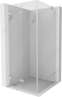 Mexen Lunar-F cabine de douche pliante gauche 90 x 80 cm, transparent, nickel brossé - 836-090-080-97-00-L