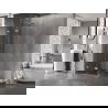 Mexen Lunar-F cabine de douche pliante à gauche 100 x 100 cm, transparent, nickel brossé - 836-100-100-97-00-L