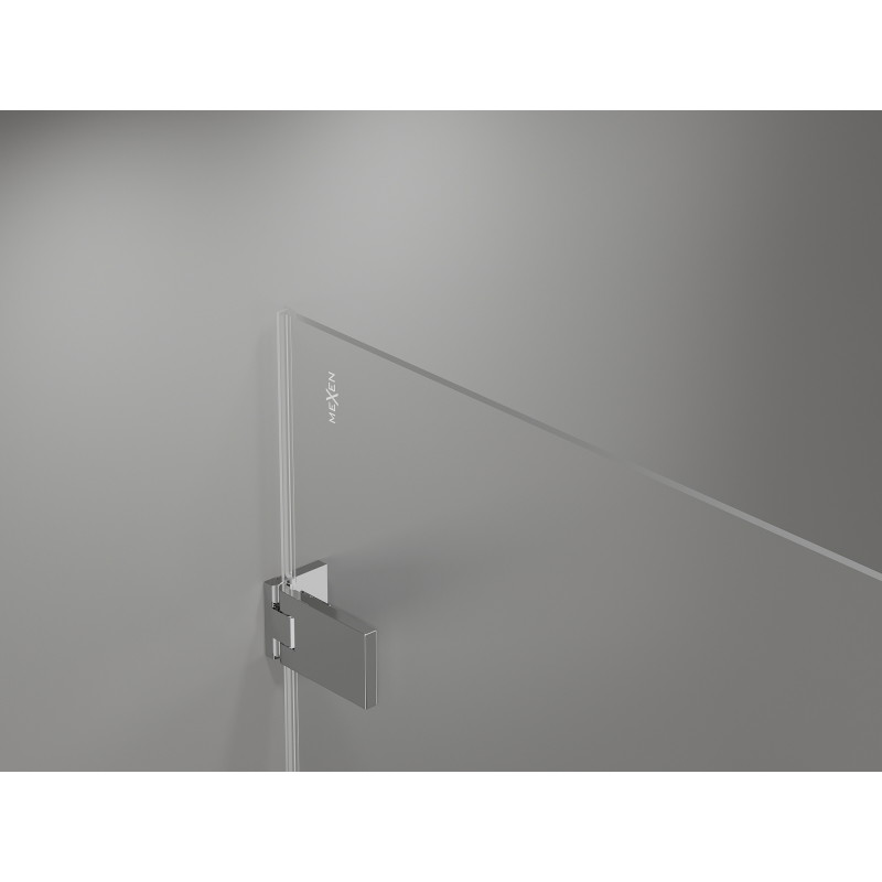Mexen Lunar-F Duo cabine de douche pliante 95 x 80 cm, transparent, chrome - 836-095L-080P-01-00