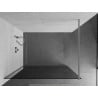 Paroi de douche Mexen Kioto Walk-in 70 x 200 cm, graphite 8 mm, chrome - 800-070-101-01-40