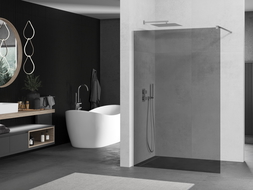 Mexen Kioto paroi de douche 80 x 200 cm, Graphite 8 mm, Chrome - 800-080-101-01-40