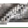 Mexen Lunar-F cabine de douche pliante droite 100 x 70 cm, transparent, chrome - 836-100-070-01-00-P