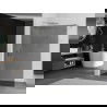 Mexen Kioto paroi de douche Walk-in 120 x 200 cm, graphite 8 mm, chrome - 800-120-101-01-40