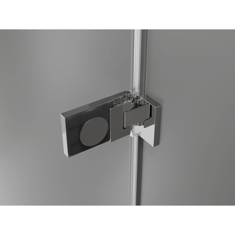 Mexen Lunar-F cabine de douche pliante droite 80 x 80 cm, transparent, chrome - 836-080-080-01-00-P