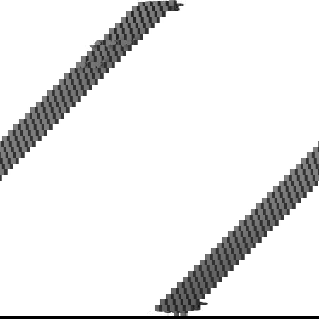 Mexen Flux radiateur de salle de bain décoratif 1500 x 240 mm, 450 W, anthracite - W127-1500-240-00-66