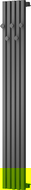 Mexen Flux radiateur décoratif salle de bain 1500 x 240 mm, 450 W, anthracite - W127-1500-240-00-66
