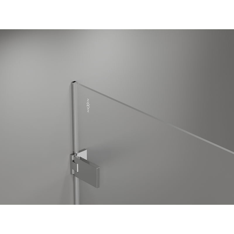 Mexen Lunar-F cabine de douche pliable droite 100 x 80 cm, transparent, chrome - 836-100-080-01-00-P