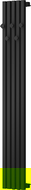 Mexen Flux radiateur de salle de bain décoratif 1500 x 240 mm, 450 W, noir - W127-1500-240-00-70