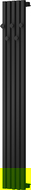 Mexen Flux radiateur décoratif salle de bain 1500 x 240 mm, 450 W, noir - W127-1500-240-00-70