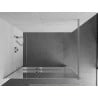 Mexen Kioto+ paroi de douche avec étagère Walk-in 110 x 200 cm, miroir, chrome - 800-110-121-01-50