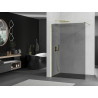 Mexen Kioto paroi de douche Walk-in 110 x 200 cm, graphite 8 mm, or - 800-110-101-50-40